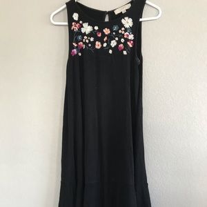 Embroidered Swing Dress